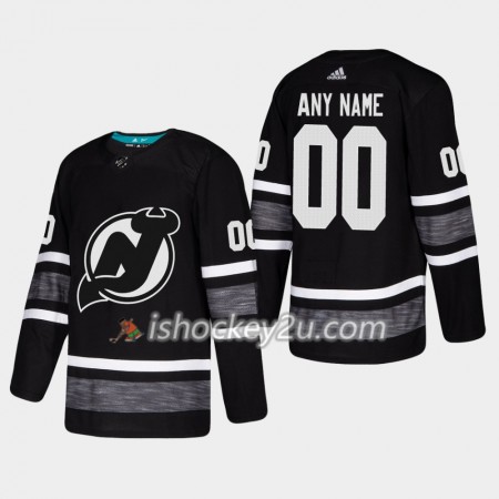 Mænd NHL New Jersey Devils Trøje Tilpasset Sort 2019 All-Star Adidas Authentic